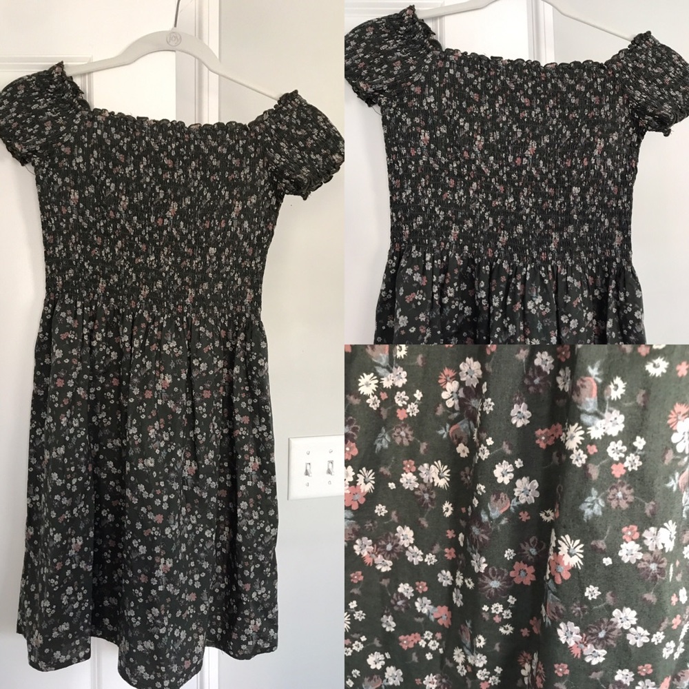 Brandy melville green flower dress